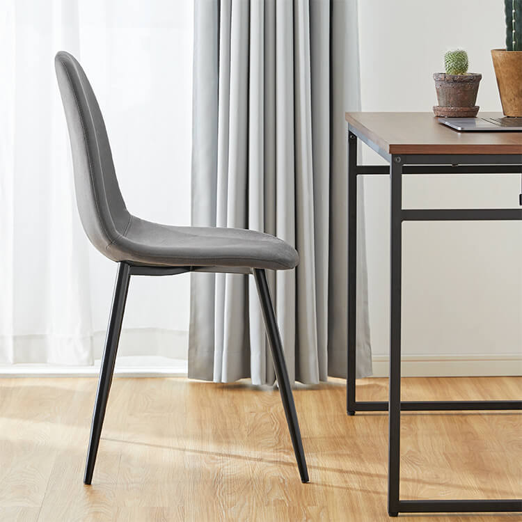 Set of 2 dining chairs, industrial, vintage style, steel legs