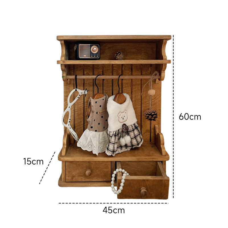 Wooden closet for pet clothes
