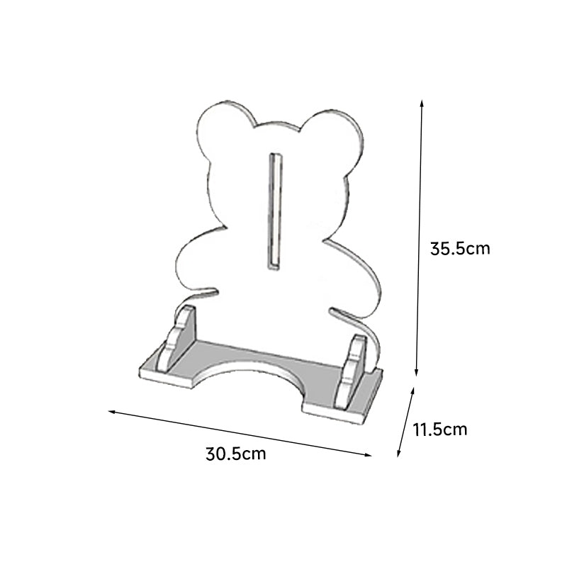 クマの木製ウォータースタンド