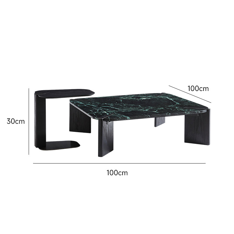 Marble-look center table
