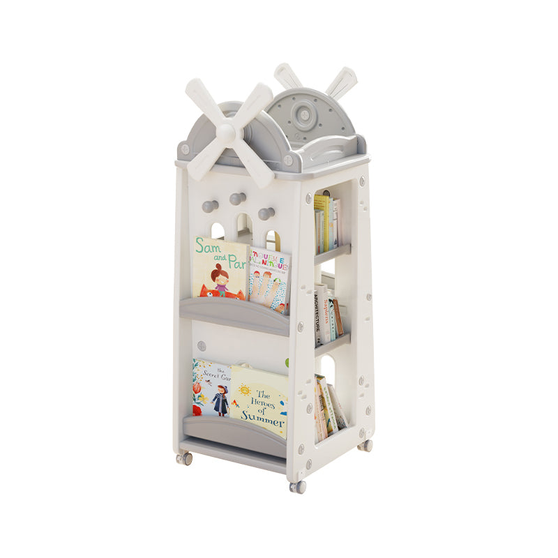 Children's rotating bookshelf
