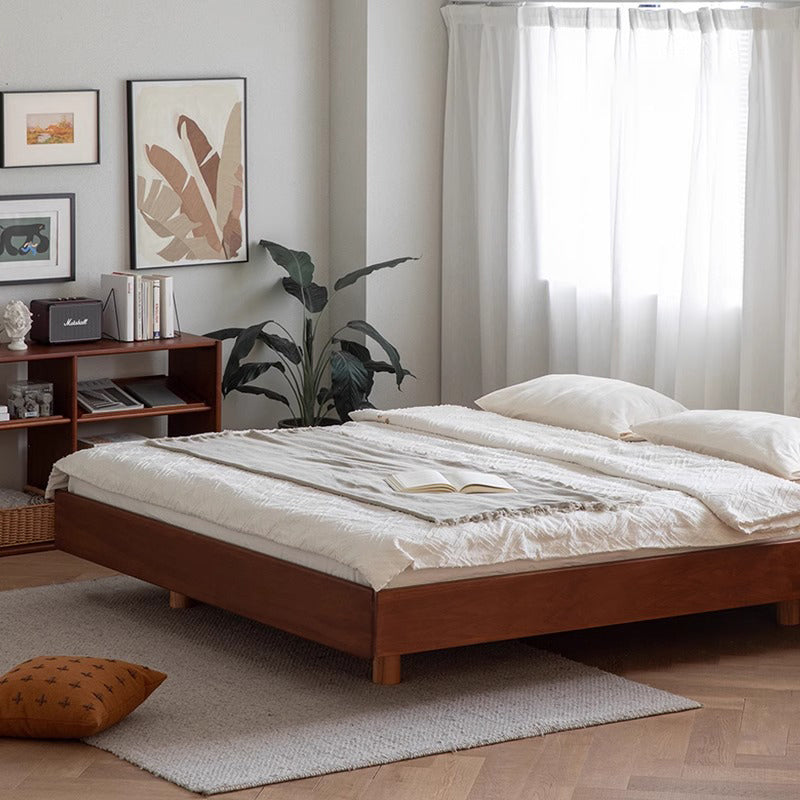 Boxwood Wooden Simple Low Bed