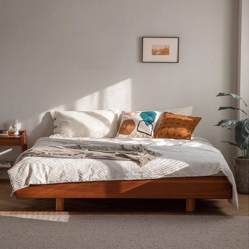 Boxwood Wooden Simple Low Bed