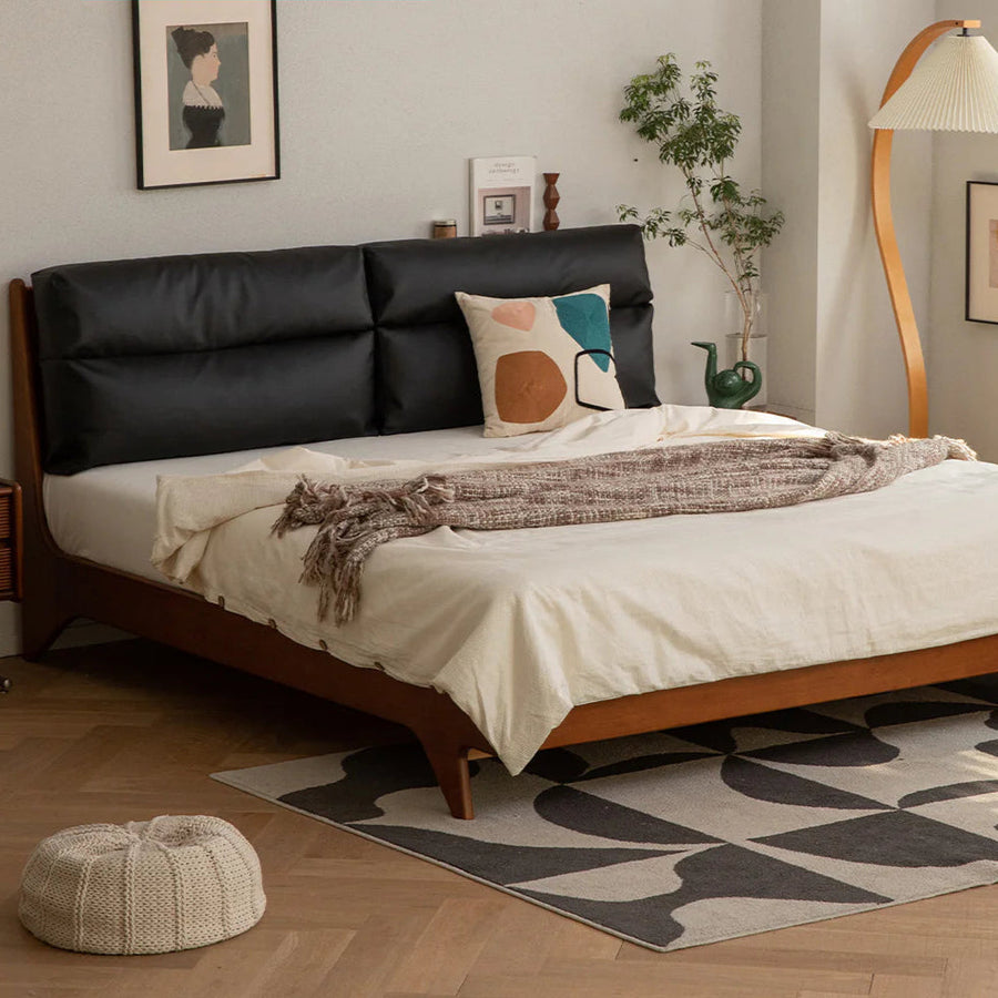 Boxwood natural wood cushion bed
