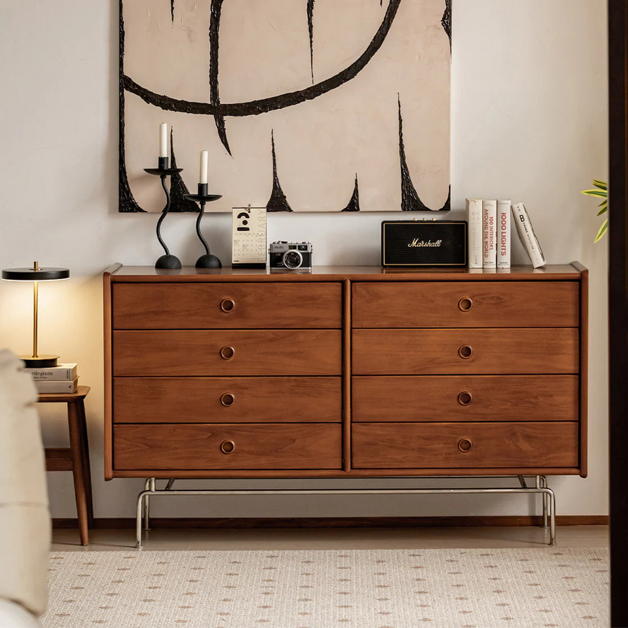Boxwood retro design 8 compartment chest