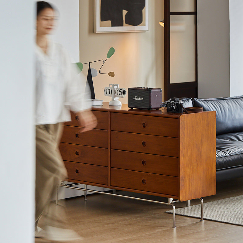 Boxwood retro design 8 compartment chest