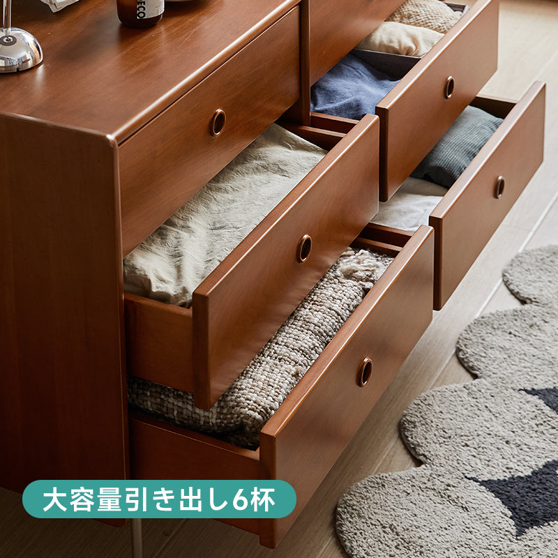 Boxwood retro design 6 compartment chest