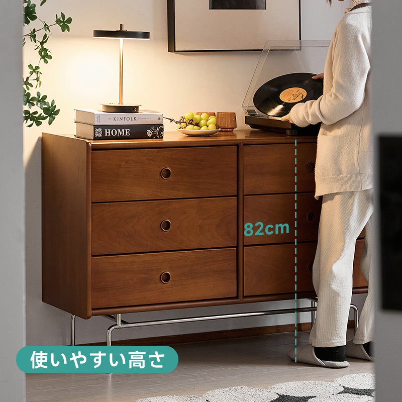 Boxwood retro design 6 compartment chest