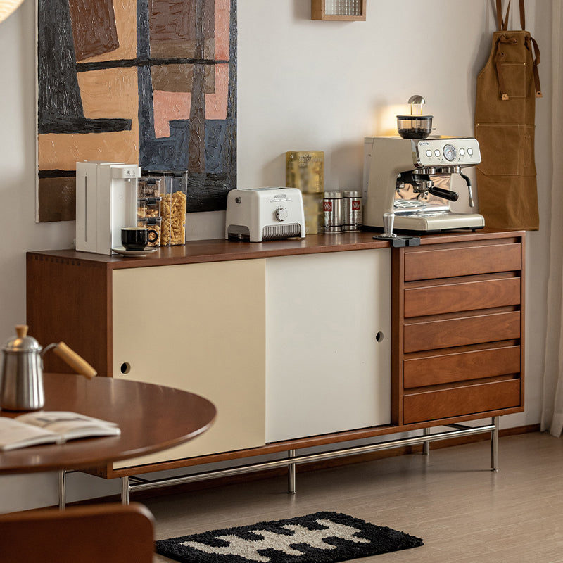 Two-tone boxwood sideboard