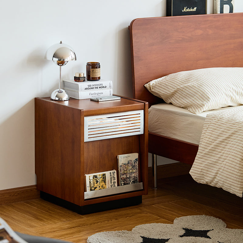 Boxwood Steel Mesh Bedside Cabinet