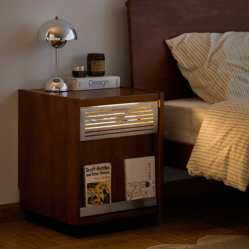 Boxwood Steel Mesh Bedside Cabinet