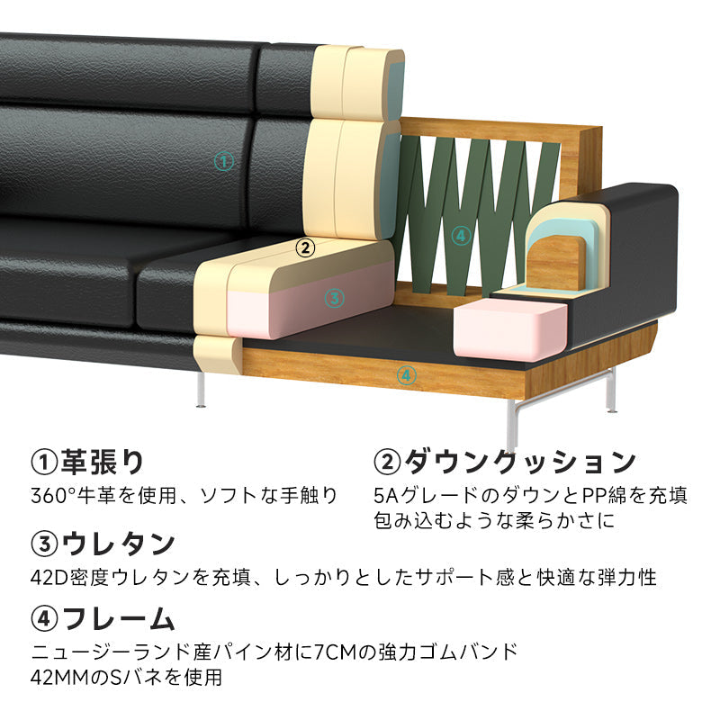 Leather Living Sofa