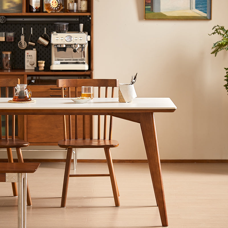 Boxwood high-end ceramic rounded corner dining table