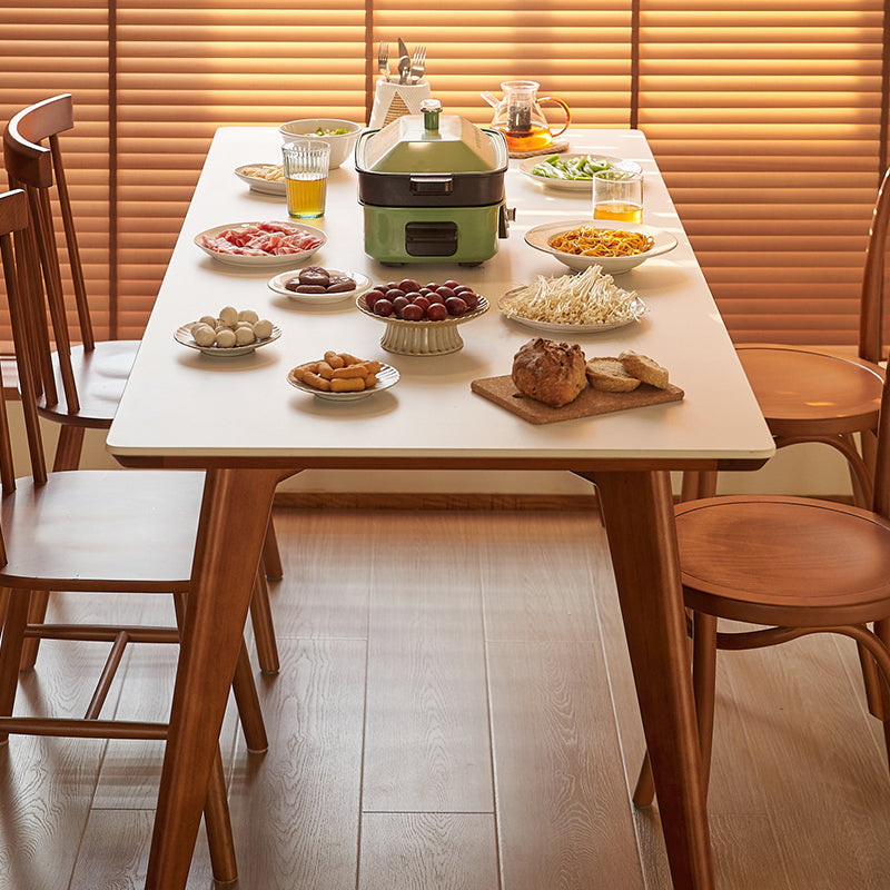 Boxwood high-end ceramic rounded corner dining table