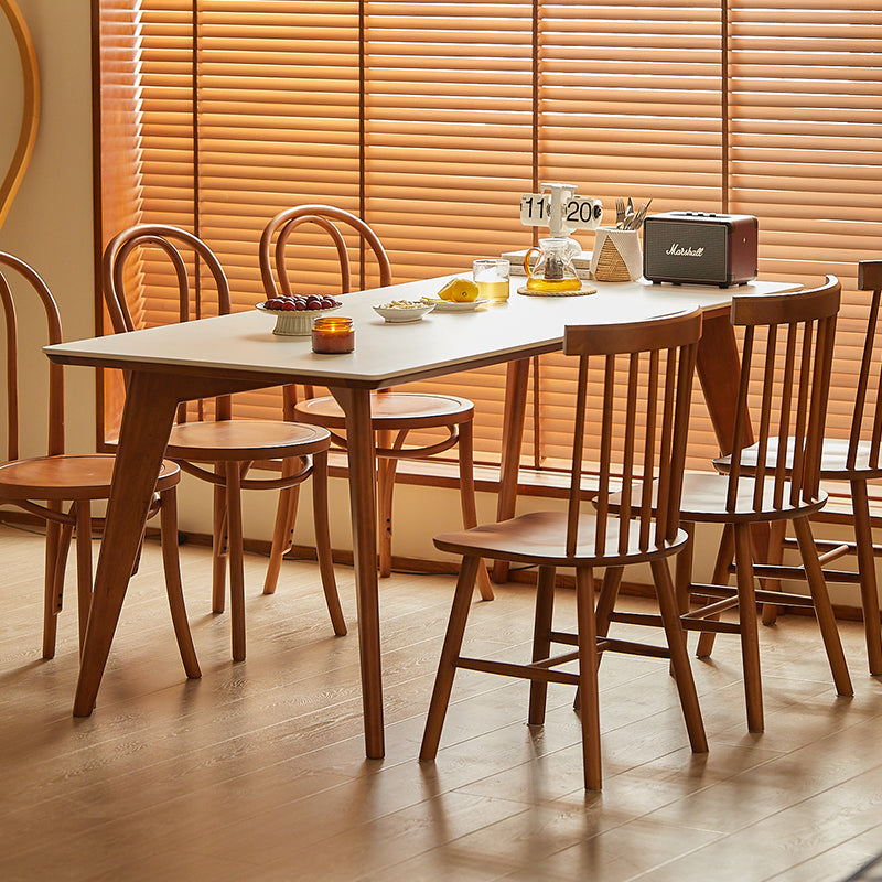 Boxwood high-end ceramic rounded corner dining table