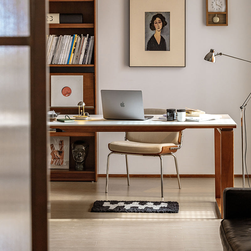 Boxwood Ceramic Dining Table with Square Legs