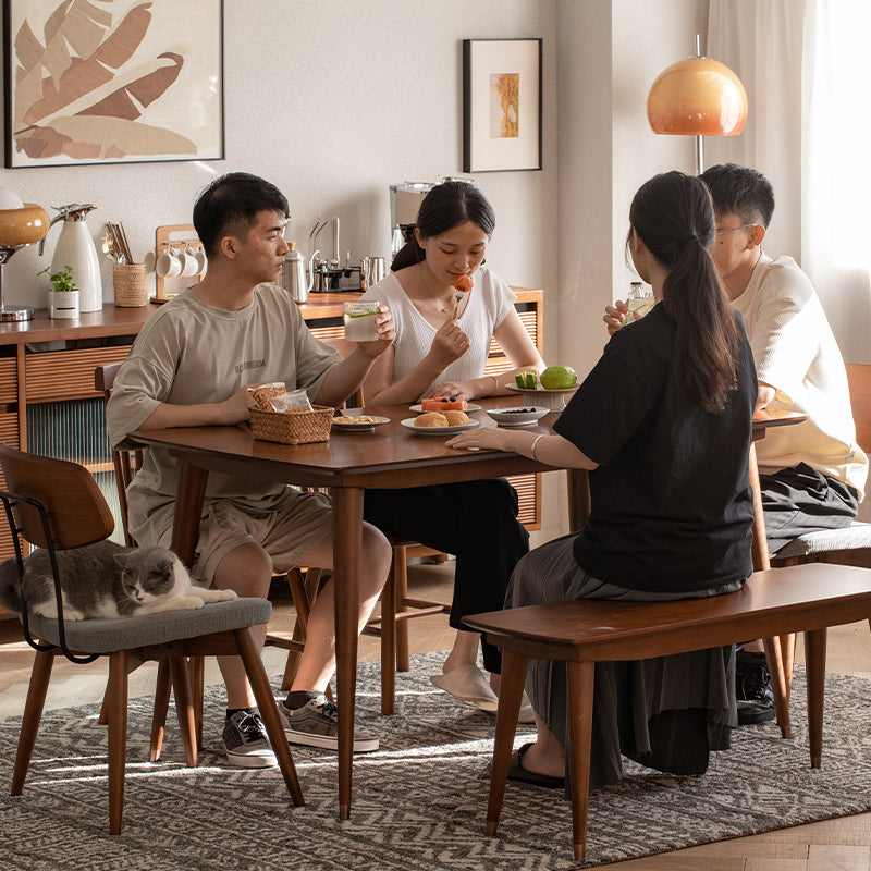 Boxwood natural wood compact dining table