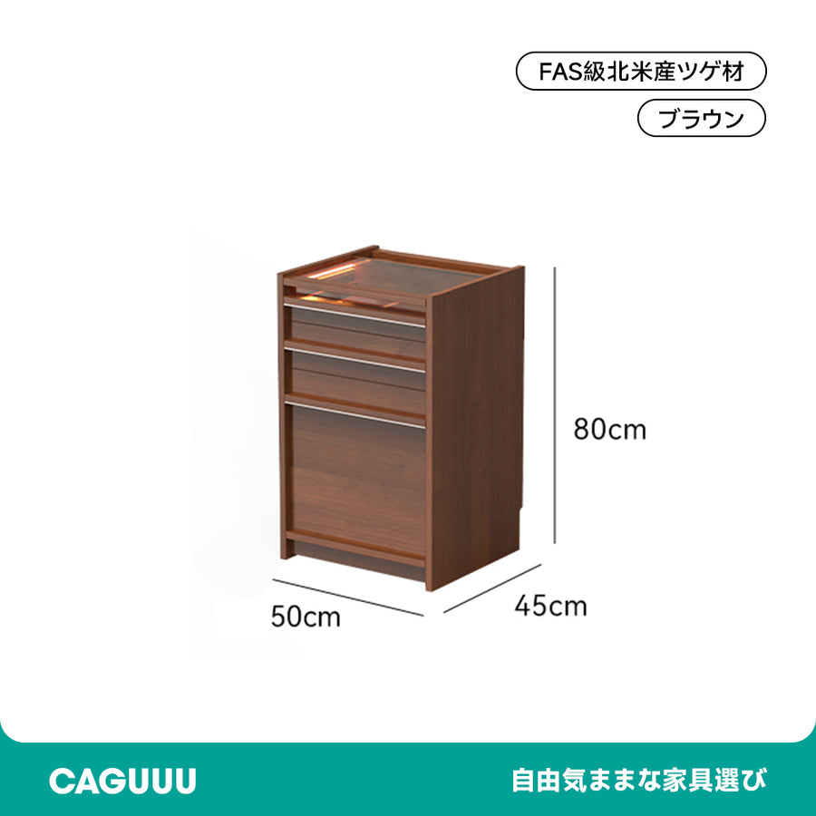 Boxwood wood, integrated storage wooden dresser