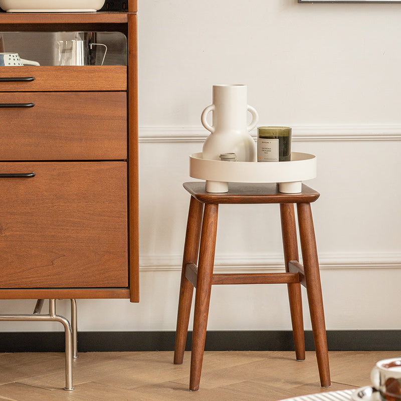 Boxwood Square Wood Stool