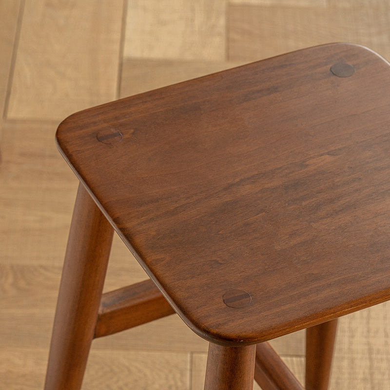 Boxwood Square Wood Stool