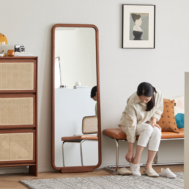 Boxwood Wooden Retro Stand Mirror