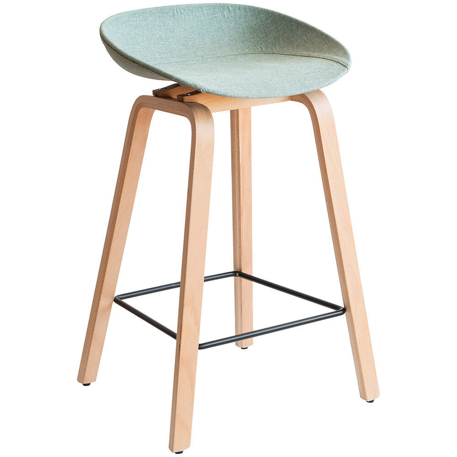 Scandinavian style wood grain counter chair
