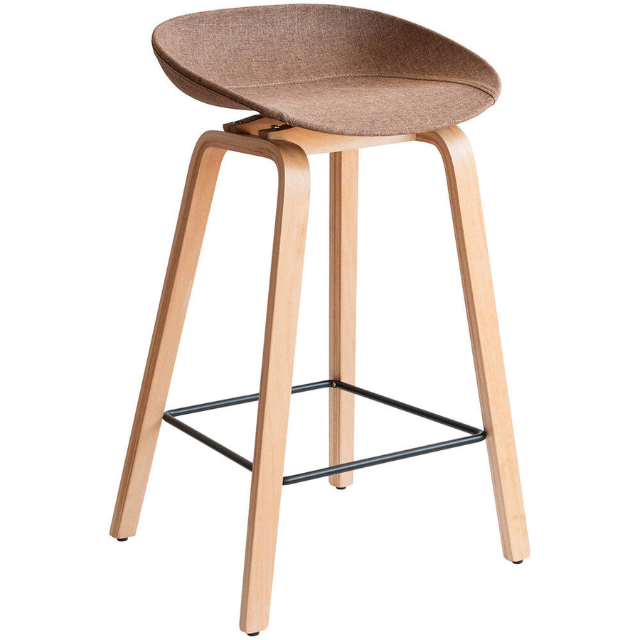 Scandinavian style wood grain counter chair