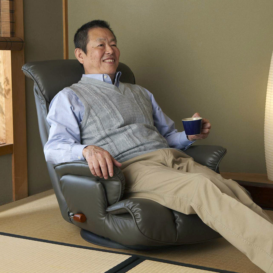 Super soft leather swivel chair