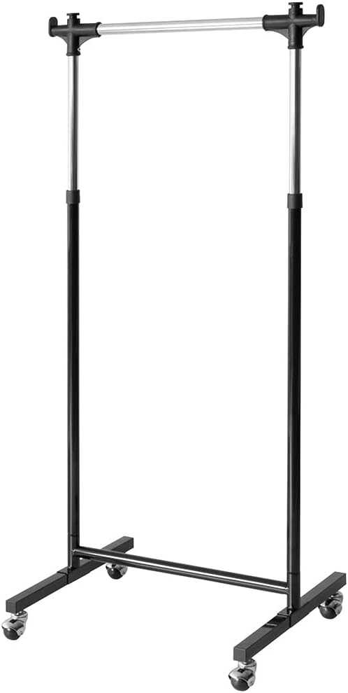 Heavy-duty steel lift-up clothes rack