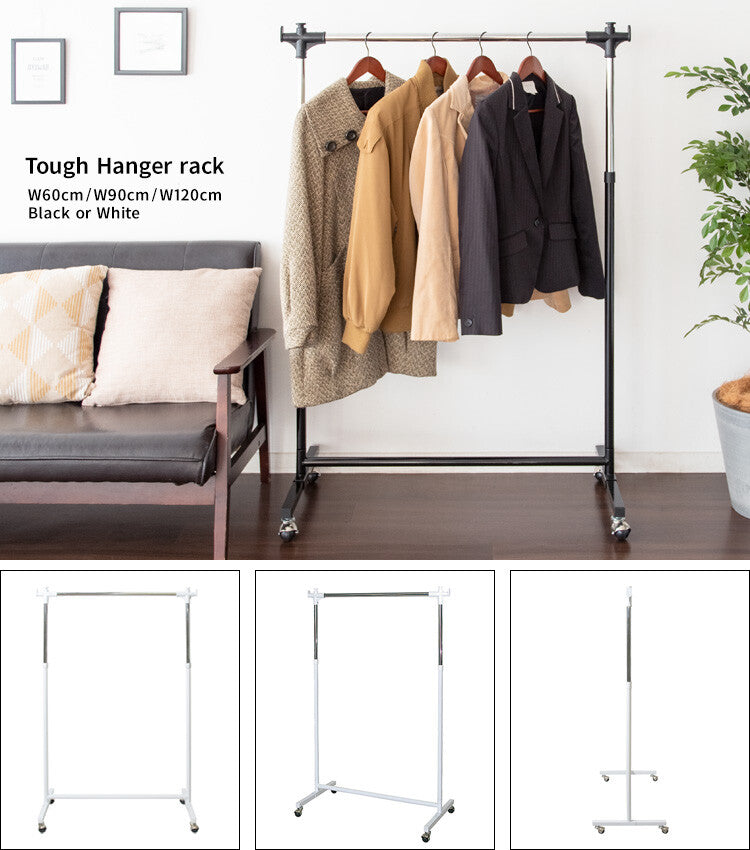 Heavy-duty steel lift-up clothes rack