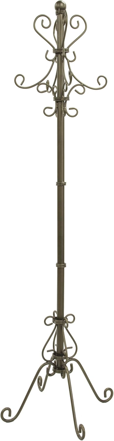 Wrought iron design pole hanger