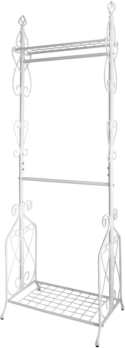 Vintage style double clothes rack