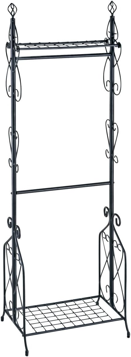 Vintage style double clothes rack