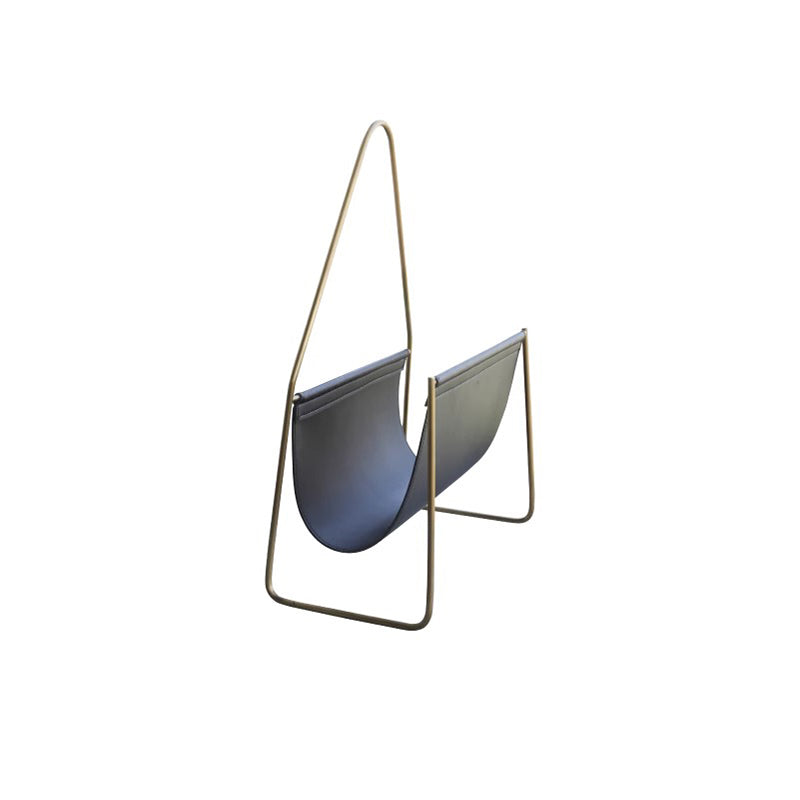 Leather magazine rack