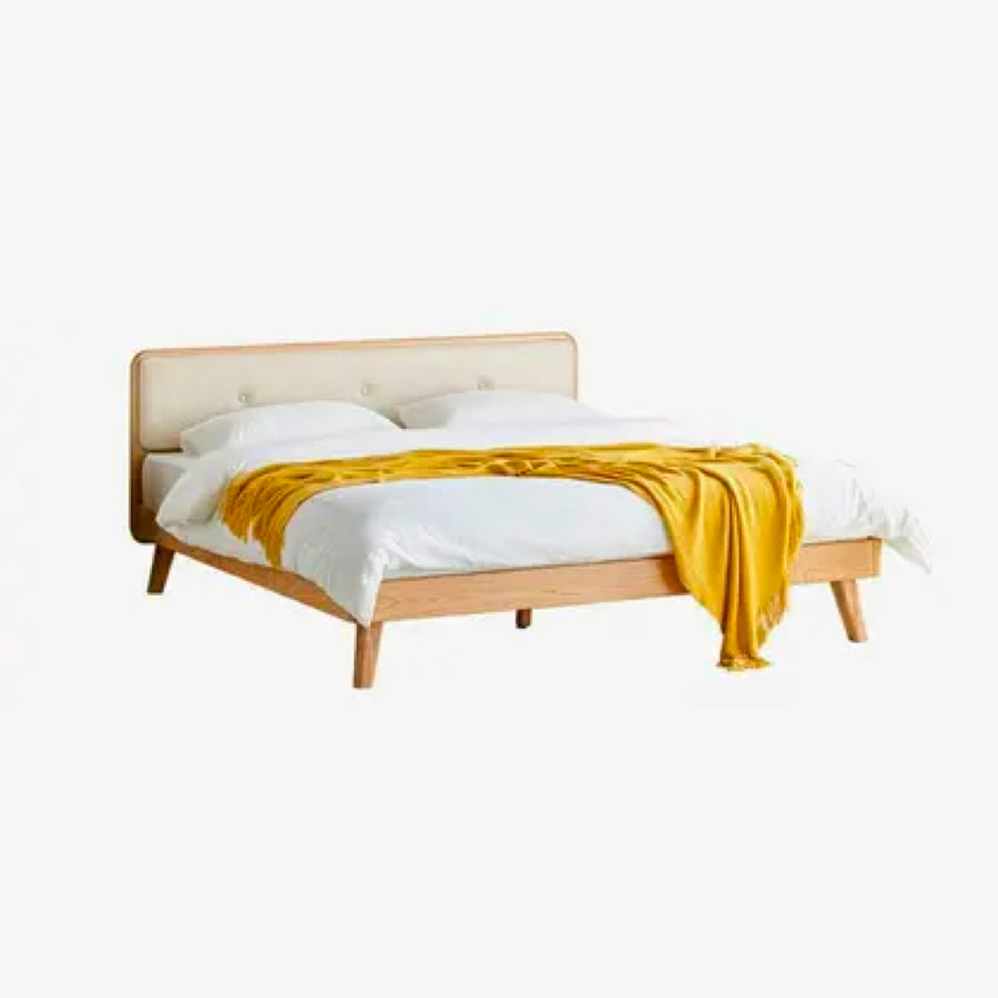 Slatted bed, wooden, Nordic bed frame, low type [D]