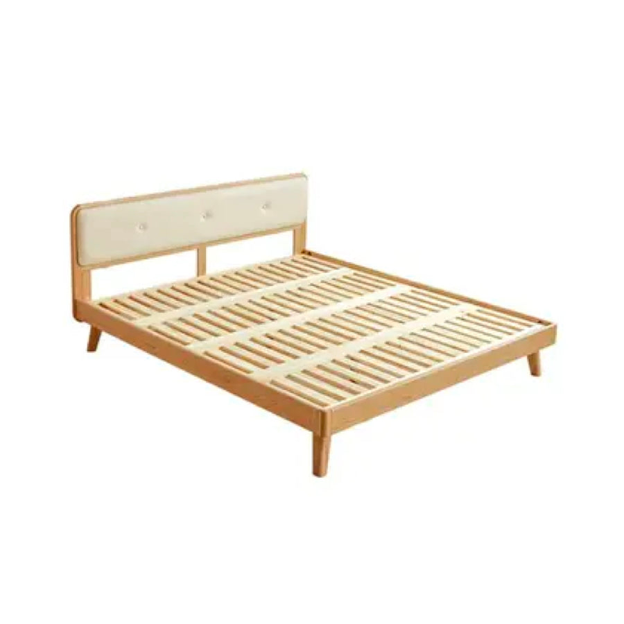 Slatted bed, wooden, Nordic bed frame, low type [D]