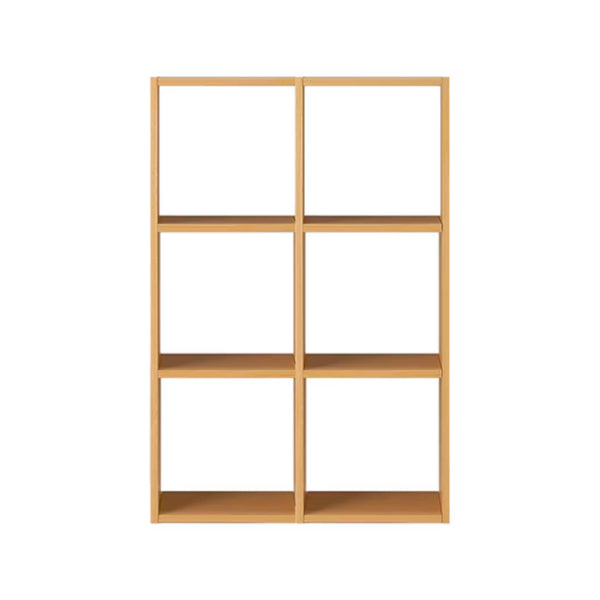 Stacking shelf set, 3 shelves x 2 rows, oak