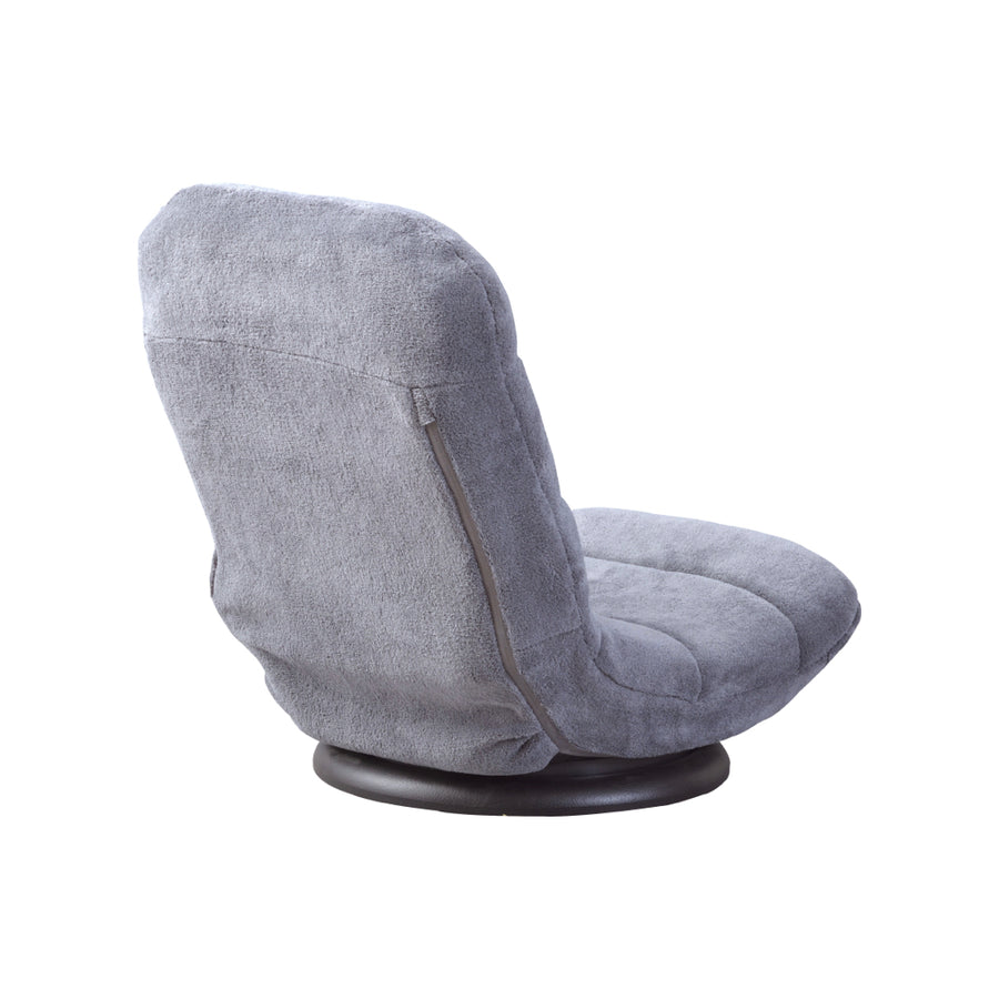 コンパクト回転チェア グレー