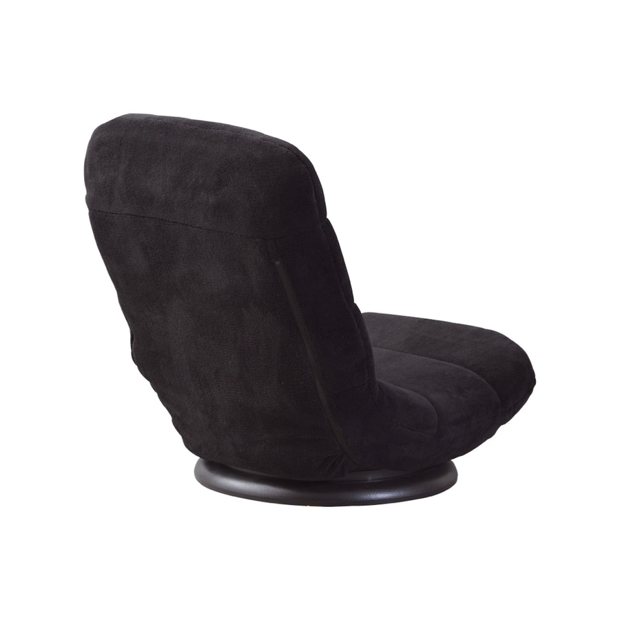 コンパクト回転チェア ブラック