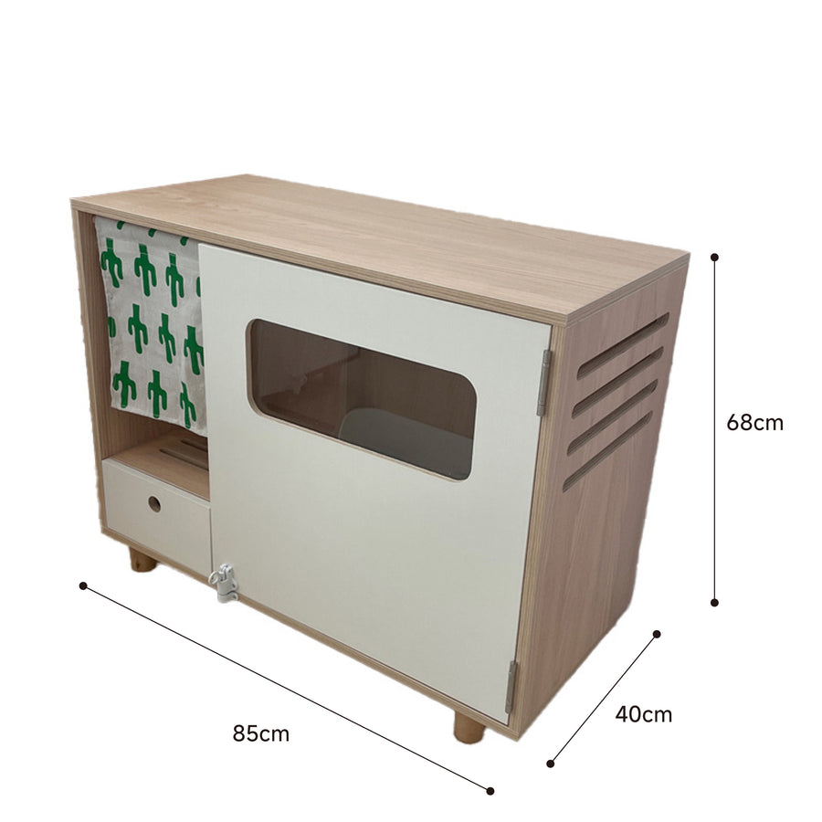 木製猫トイレキャビネット