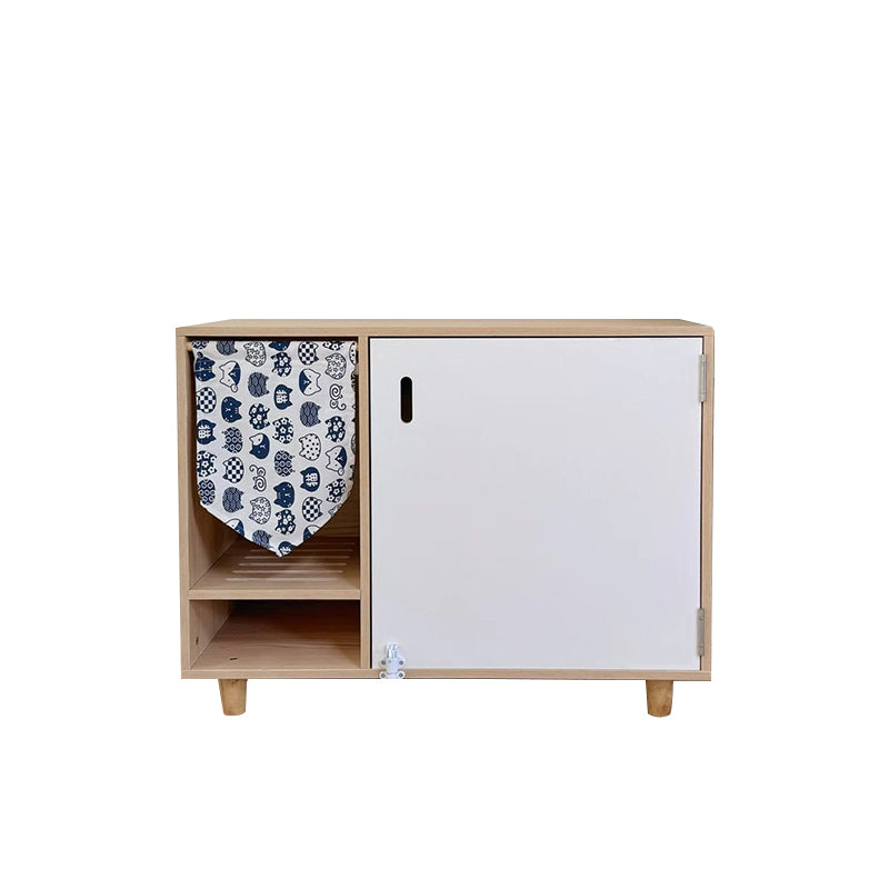 Compact cat litter box