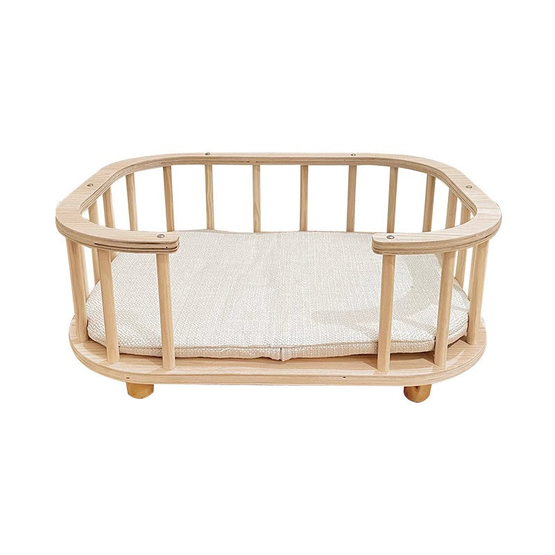Wooden Lattice Pet Bed