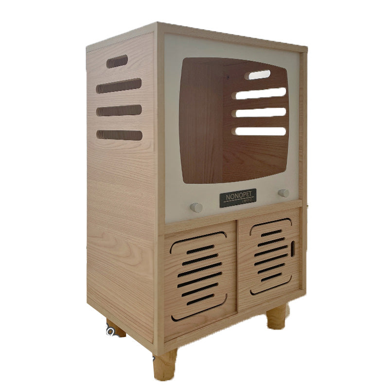 テレビ型木製キャットハウス