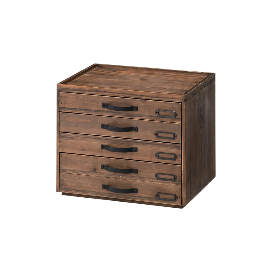 ドキュメントチェスト 5D ブラウン