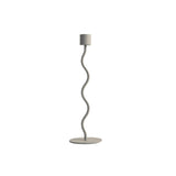 Curved Candleholder 23cm Sand