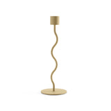 Curved Candleholder 26cm Peanut