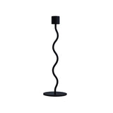 Curved Candleholder 26cm Black