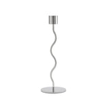 Curved Candleholder 26cm Stainless Steel