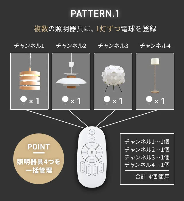 調光調色LED電球 専用リモコン