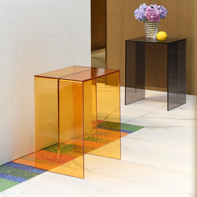 Acrylic Square Side Table